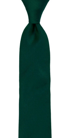 SOLID DARK GREEN skinny tie