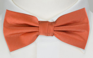 SOLID DARK PEACH bow tie