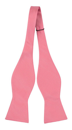 SOLID Dark pink self-tie bow tie