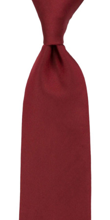 SOLID DARK RED tie