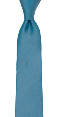 SOLID Dark turquoise skinny tie