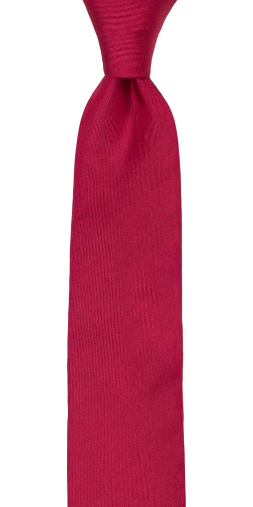 SOLID Fuchsia skinny tie