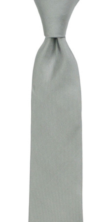 SOLID Grey skinny tie