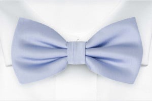 SOLID ICE BLUE bow tie