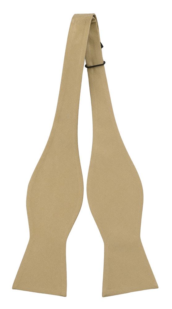 SOLID Khaki self-tie bow tie