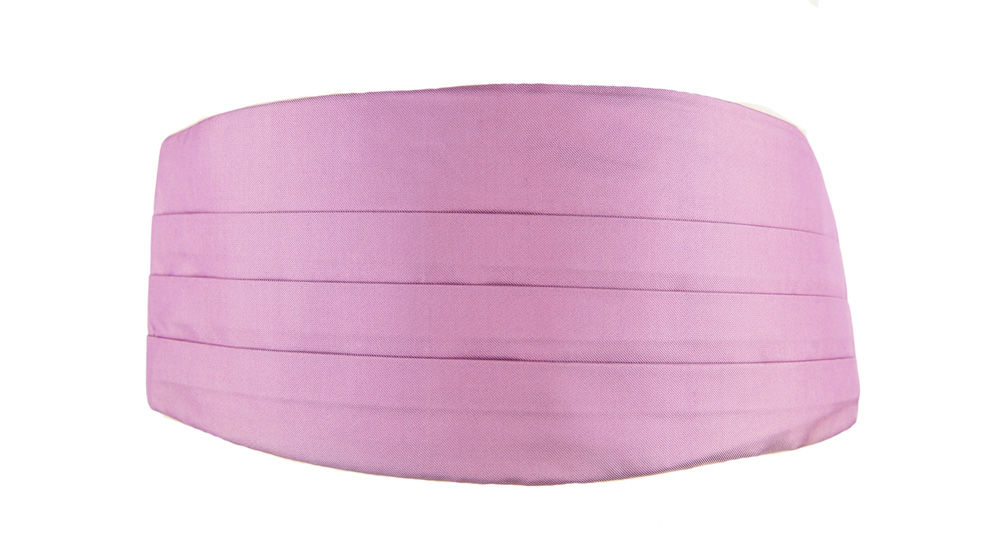 SOLID Lavender Pink cummerbund