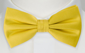 SOLID LEMON bow tie