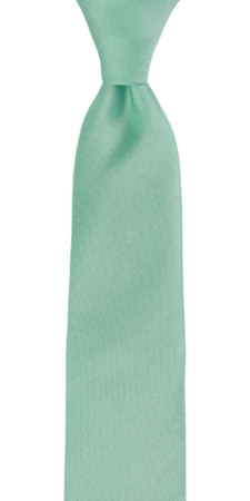 SOLID Light turquoise skinny tie