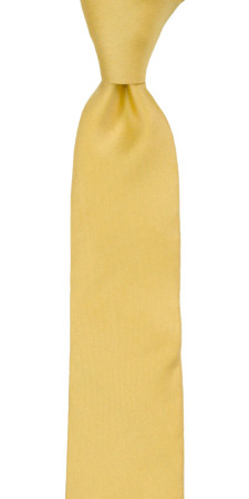 SOLID Light yellow skinny tie