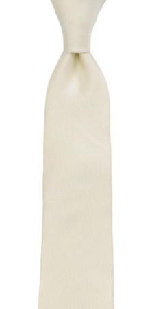 SOLID Off white skinny tie