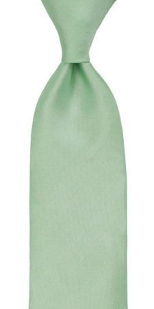 SOLID PASTEL GREEN tie