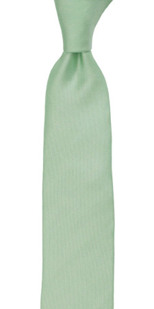 SOLID PASTEL GREEN skinny tie