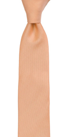 SOLID Peach skinny tie