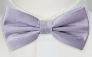 SOLID POWDER PURPLE bow tie