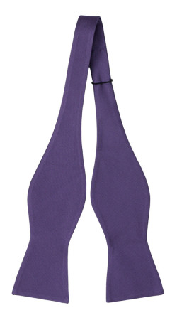 SOLID Purple self-tie bow tie
