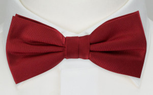 SOLID RED bow tie