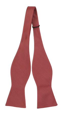 SOLID Rose self-tie bow tie