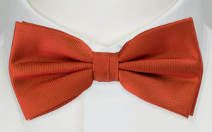 SOLID RUSTY ORANGE bow tie