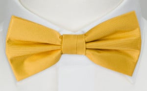 SOLID YELLOW bow tie