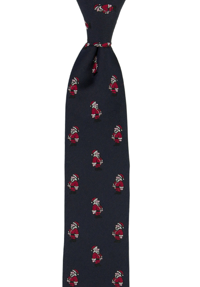 SOSANTA NAVY skinny tie