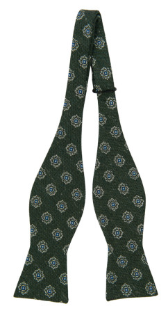 SPEAKLOUDER DARK GREEN self-tie bow tie