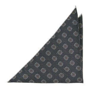SPEAKLOUDER GREY pocket square