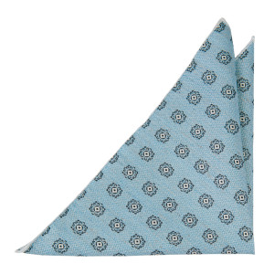 SPEAKLOUDER LIGHT BLUE pocket square