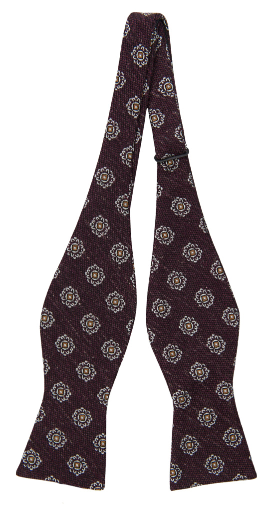 SPEAKLOUDER MAHOGANY self-tie bow tie