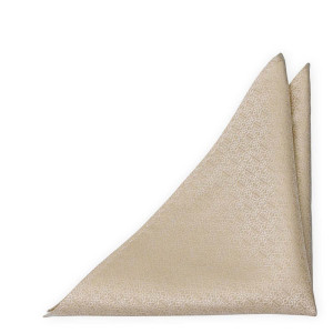 SPLICED WHEAT BEIGE pocket square