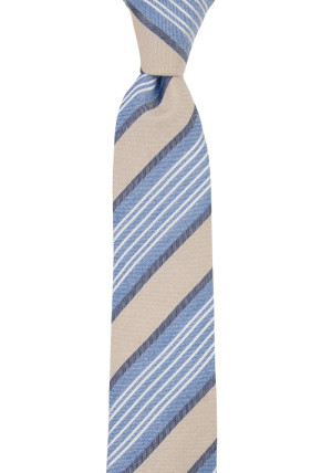 SPONTANEOUSSTRIPES FAWN BEIGE skinny tie