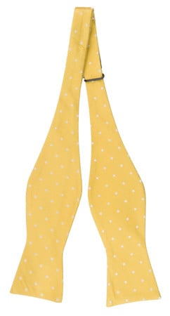 SPOTONDOT YELLOW self-tie bow tie