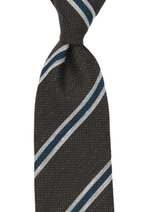 STRISCE BROWN tie