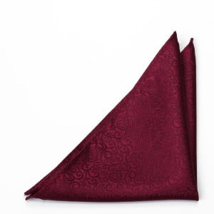 SWANKY DARK RED pocket square