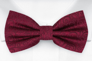 SWANKY DARK RED bow tie