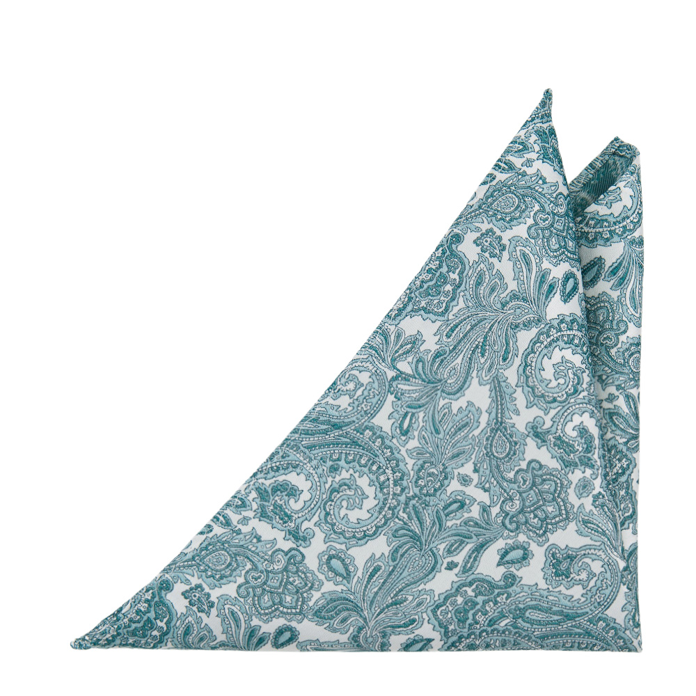 SWEETHEARTER TURQUOISE pocket square