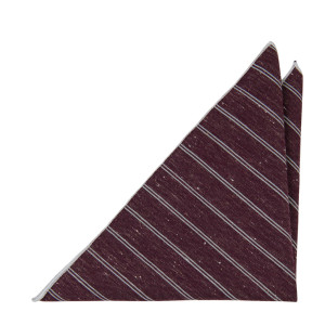 TAKENFORGRANTED WINE RED pocket square