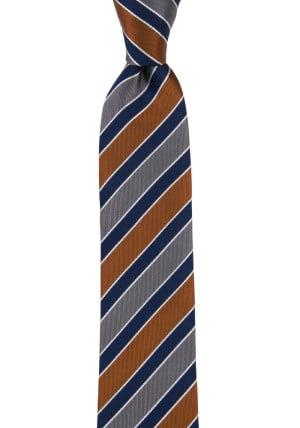 THELOOKER NAVY CINNAMON skinny tie