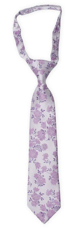 TOSSBLOSSOM Powder purple boy's tie small pre-tied