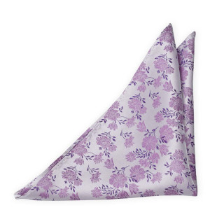 TOSSBLOSSOM POWDER PURPLE pocket square