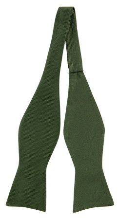 Twillie SEAWEED GREEN self-tie bow tie