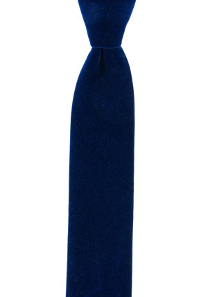 Velvet DARK BLUE skinny tie