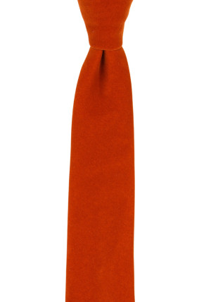 Velvet DEEP ORANGE skinny tie