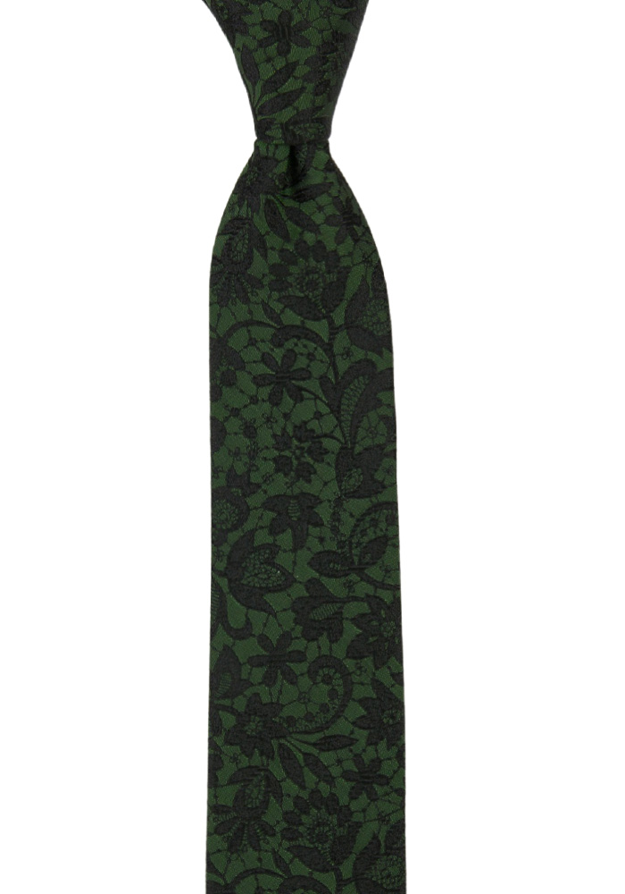 VIGSEL DARK GREEN skinny tie