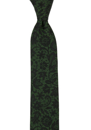 VIGSEL DARK GREEN skinny tie