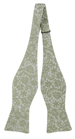 VIGSEL MOSS GREEN self-tie bow tie