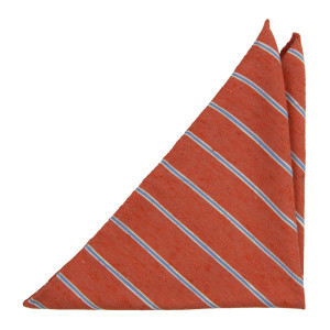 VIRILE ORANGE pocket square