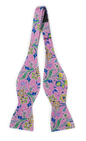 VIVACE PINK self-tie bow tie