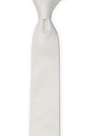 WEDLOCK Diamond white boy's tie medium