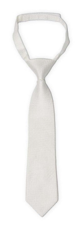 WEDLOCK Diamond white boy's tie small pre-tied
