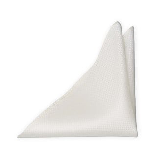 WEDLOCK DIAMOND WHITE pocket square